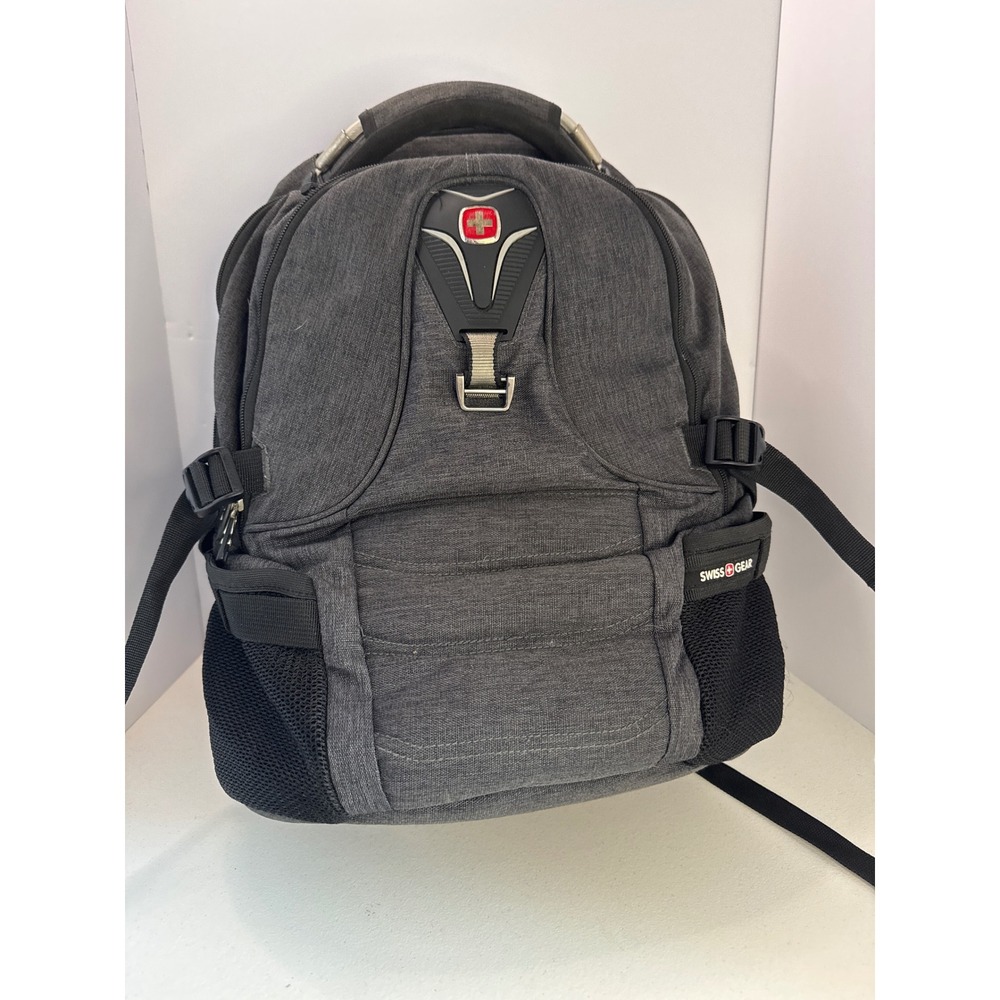 SwissGear Airflow Backpack Charcoal Gray Heathered Multi Pocket Laptop Bag